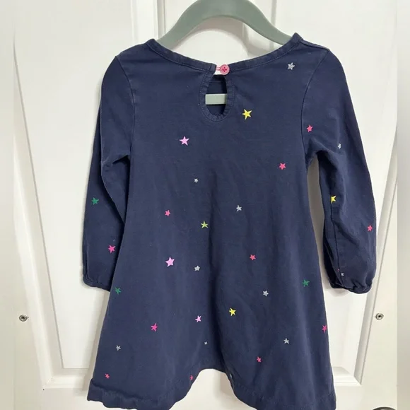 Joules Navy Star Dress | 2T - Picture 2 of 3